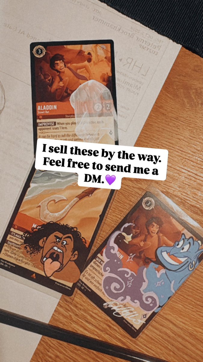 🎃My Halloween. Home alone.:) 🎃 I tried out printing with acrylic paint on my cards instead of Posca. Not sure yet. But a combination of both works pretty well. #Lorcana #disneylorcana