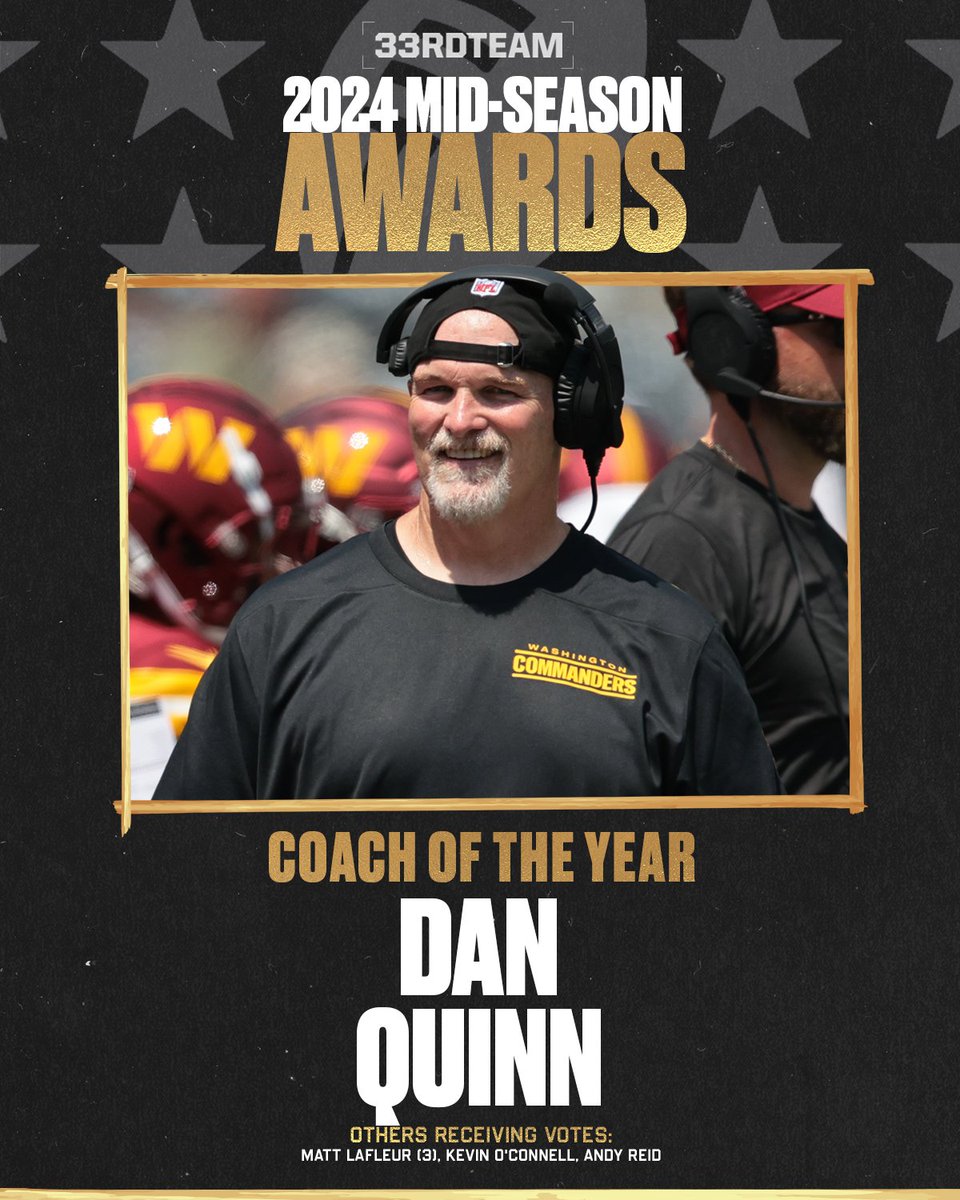 The 33rd Team (@the33rdteamfb) on Twitter photo Dan Quinn is the Coach of the Year halfway through π«‘
x.com/The33rdTeamFB/β¦ Dan Quinn is the Coach of the Year halfway through π«‘
x.com/The33rdTeamFB/β¦
