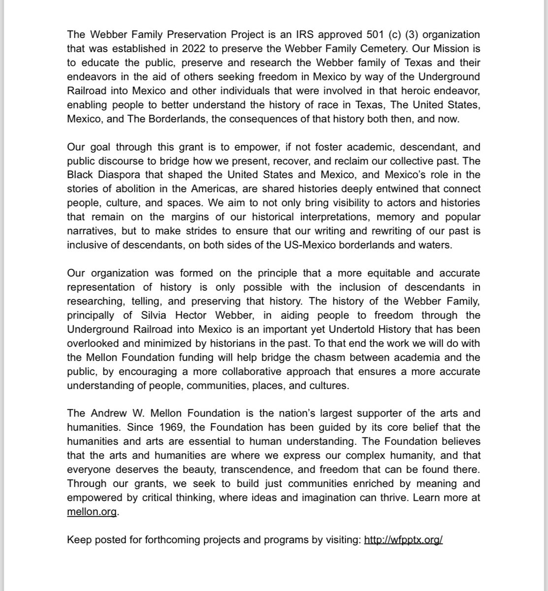 Webber Family Preservation Project tweet media