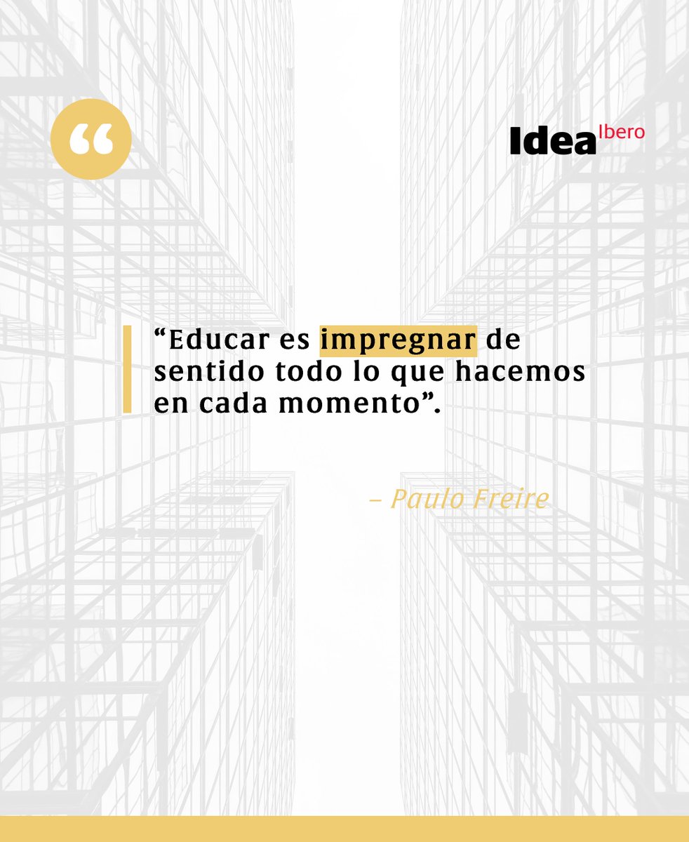 IDEAIBERO's tweet photo. A través de la educación, transformamos lo cotidiano en una experiencia llena de propósito y aprendizaje. https://t.co/0Gn7zXjUza