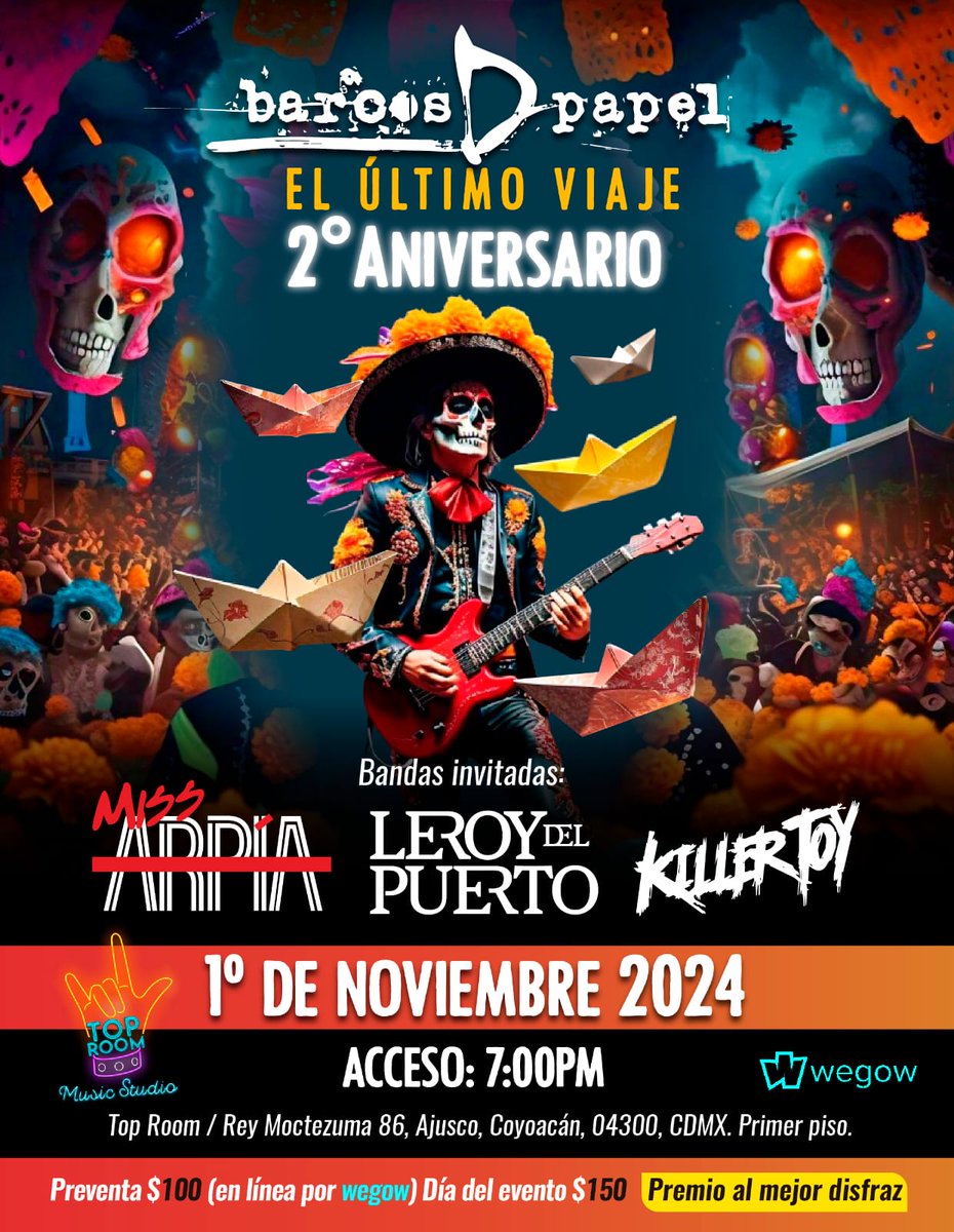 killertoymx's tweet photo. 💀¡𝗛𝗢𝗬 𝗘𝗡 𝗧𝗢𝗣 𝗥𝗢𝗢𝗠 𝗠𝗨𝗦𝗜𝗖 𝗘𝗦𝗧𝗨𝗗𝗜𝗢!💀

🏵𝗞𝗜𝗟𝗟𝗘𝗥 𝗧𝗢𝗬🏵𝗕𝗔𝗥𝗖𝗢𝗦 𝗗' 𝗣𝗔𝗣𝗘𝗟🏵𝗠𝗜𝗦𝗦 𝗔𝗥𝗣𝗜𝗔🏵𝗟𝗘𝗥𝗢𝗬 𝗗𝗘𝗟 𝗣𝗨𝗘𝗥𝗧𝗢🏵

Entradas en el siguiente link:
https://t.co/zLzLPqviR5 https://t.co/WInjbIEIpi