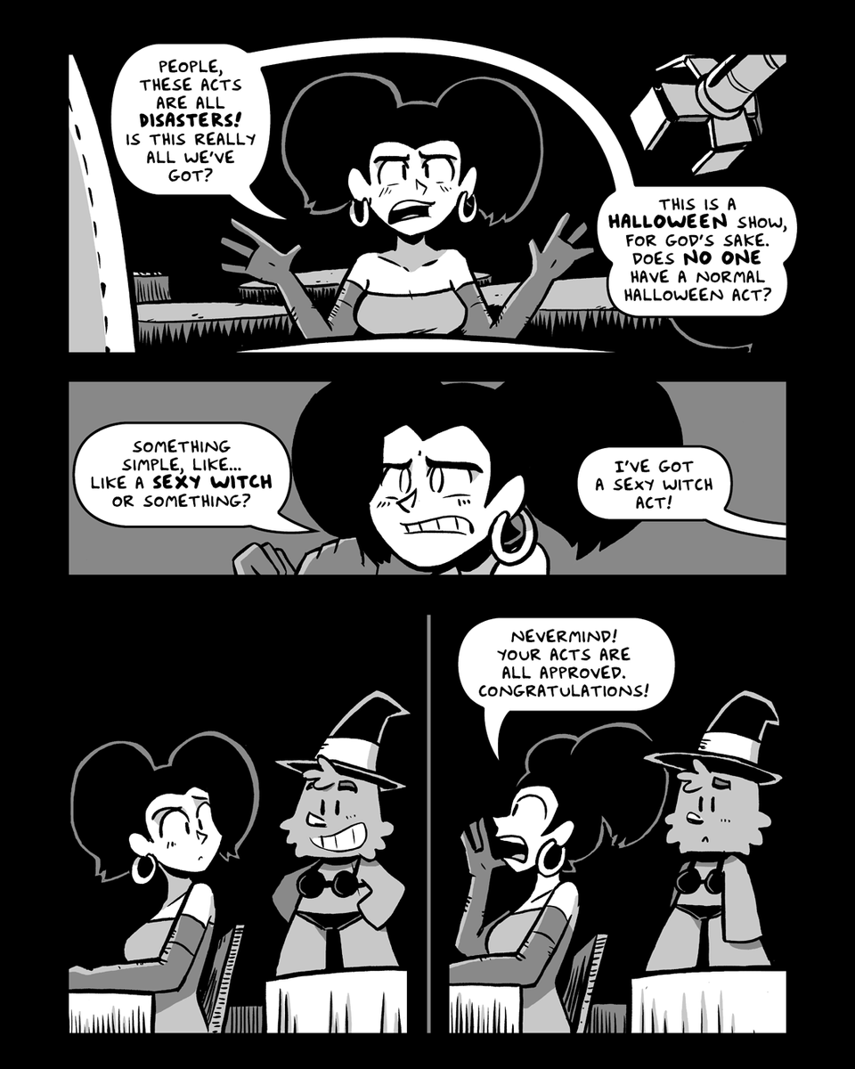 Epilogue to the little story about the Halloween burlesque show auditions 