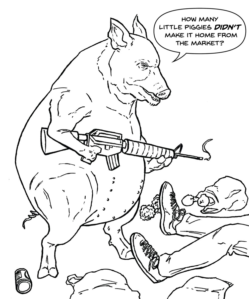 Sometimes you have to draw the most stupid thing you can think of.

#Illustration #Art #Comics