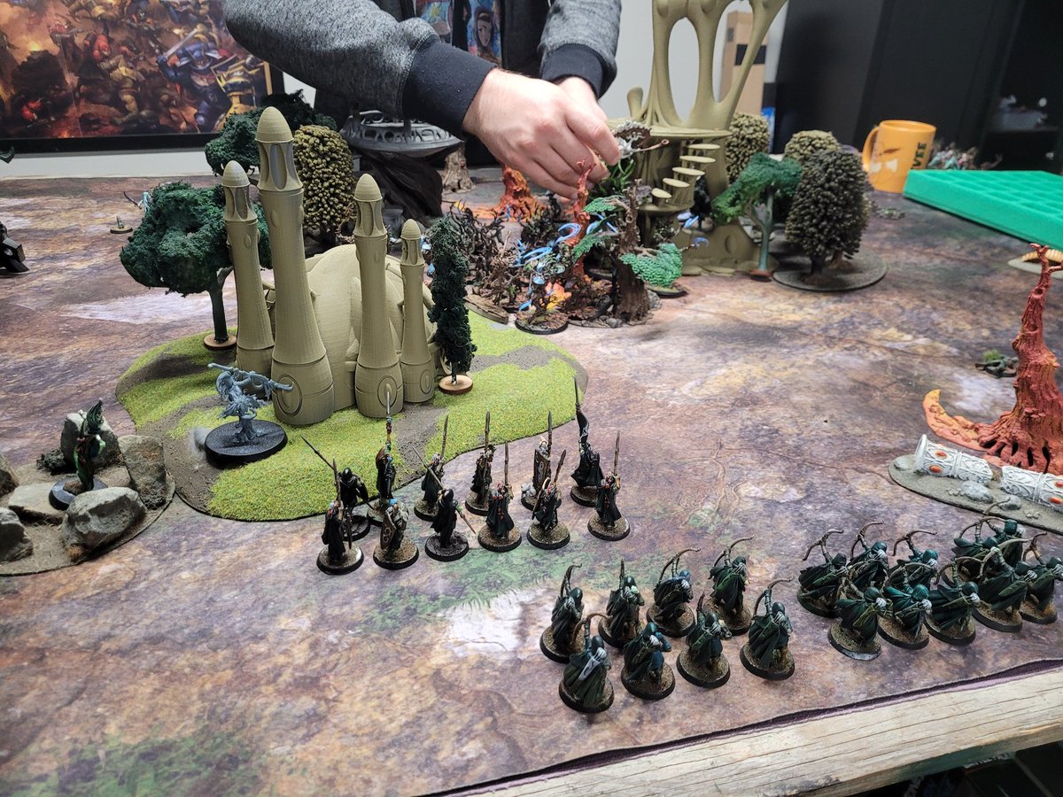Great learner game of the latest edition of Warhammer: Age of Sigmar. It was great to try out my Wanderers (Realm Lords). I can't wait to finish getting the army ready. #warhammercommunity #AoS