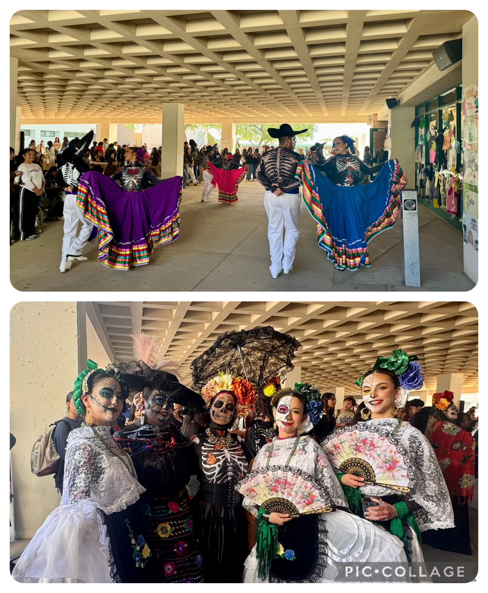 Día de los muertos celebration at Montwood HS, great to see students continue leading &amp; keeping traditions alive #TeamSISD #Allin ⁦<a href="/MontwoodHS/">David Herrera</a>⁩