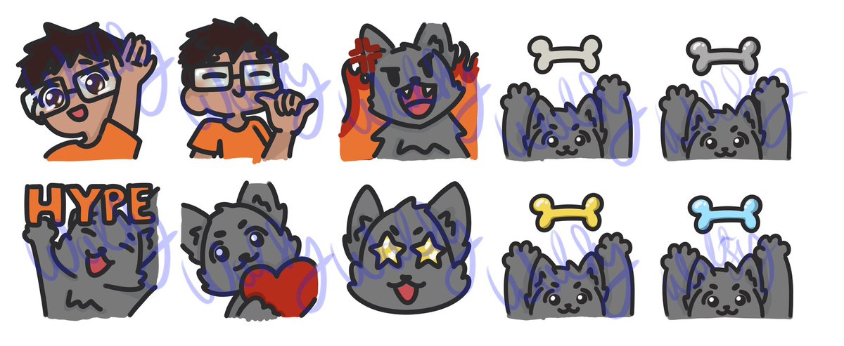 2wolfy6_'s tweet photo. Thanks to @SaliBunny_ for my own Twitch emotes!!! https://t.co/uU9n5cZwFH