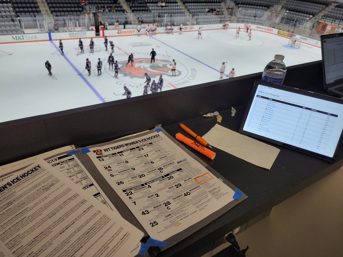 34ROCKYP's tweet photo. Let's do this on #RoarDay @RITWHKY @RMUWHockey live on @WITR897 and FLO Hockey. Puck drops at 18:00 hours. Join yours truly, Scott Biggar and Jacob Campbell for all the action. This should be a good one! @rithockeyradio @RITathletics #RoarTech https://t.co/dWSppMsC4P