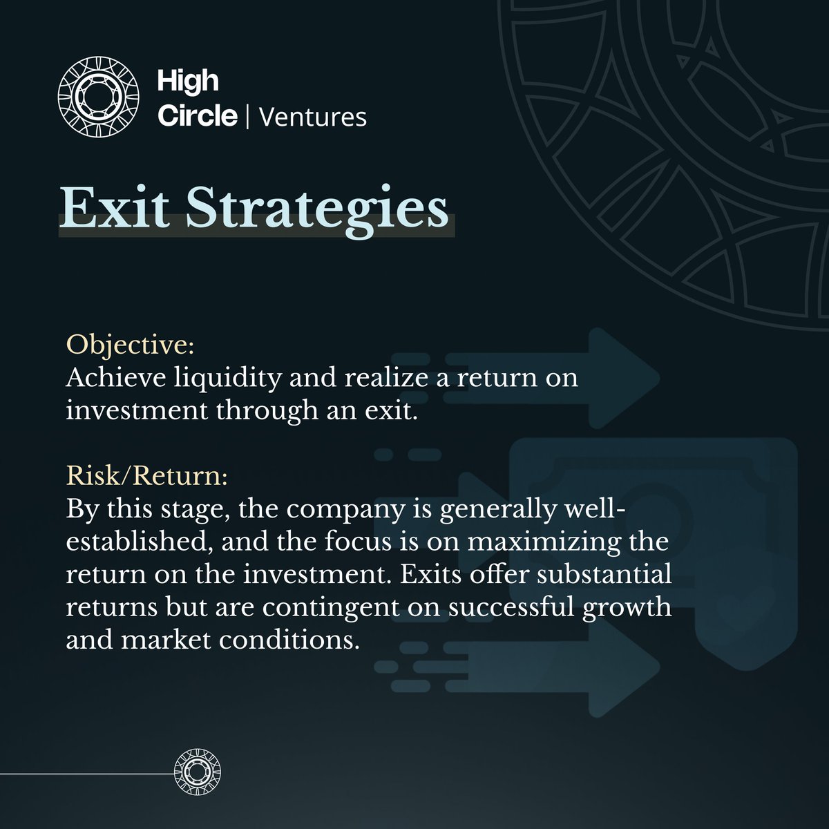 Explore the life cycle of a venture capital investment and understand the stages that lead to successful outcomes. #VentureCapital #InvestmentCycle #HighCircleVentures