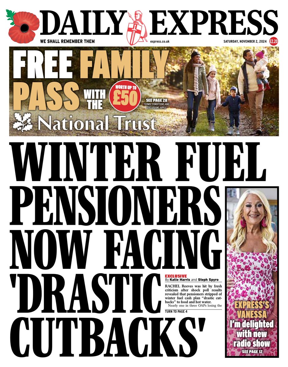 deGourlay's tweet photo. Winter fuel pensioners now facing ‘drastic cutbacks’.
Labour giving poor pensioners the choice of #HeatingOrEating. https://t.co/NepJ6gkwxU