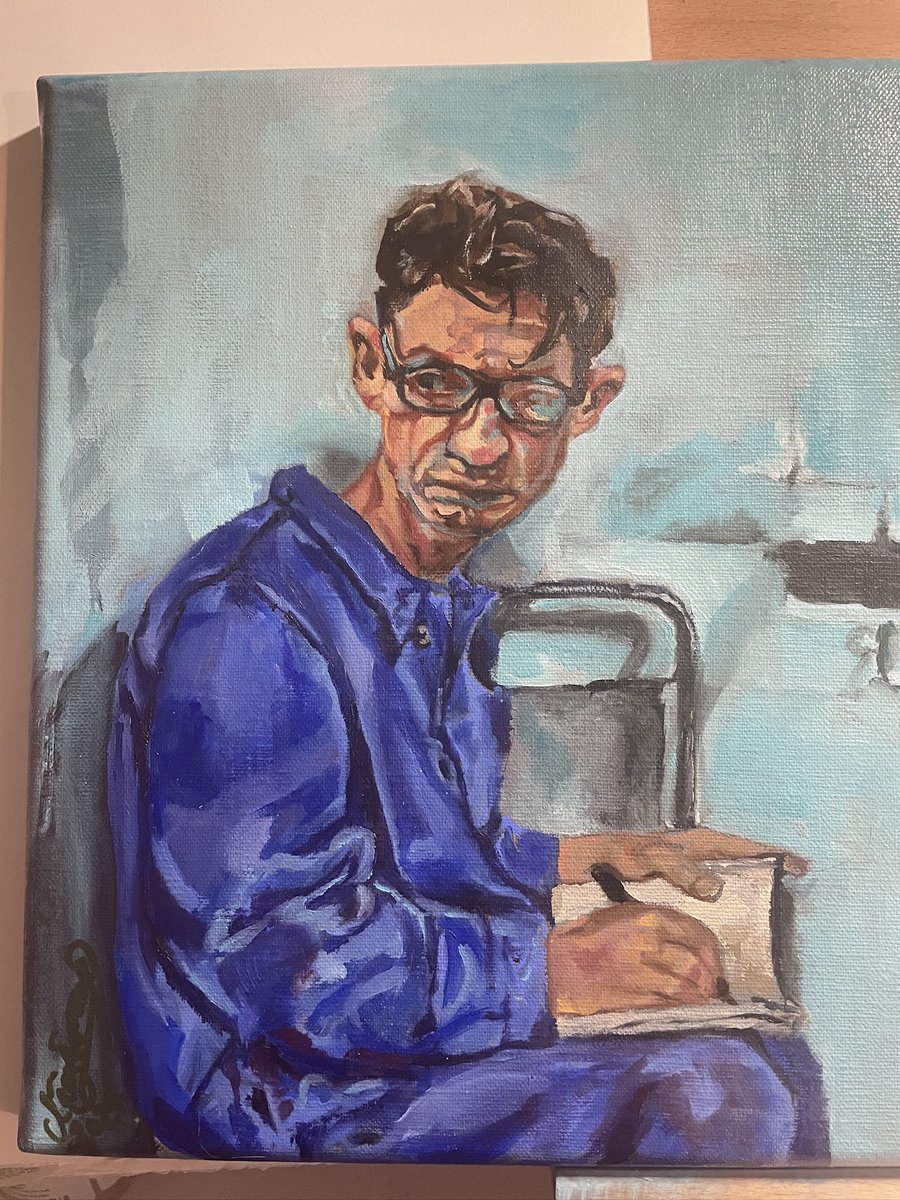 cableclair's tweet photo. the second part of the Room 102 1984 commission, the oil painting version.Oils on linen. #1984 #1984georgeorwell #oilpainting #oilpaintings #bycableclair #byclaartjevanswaaij https://t.co/rqEeTWfsTT
