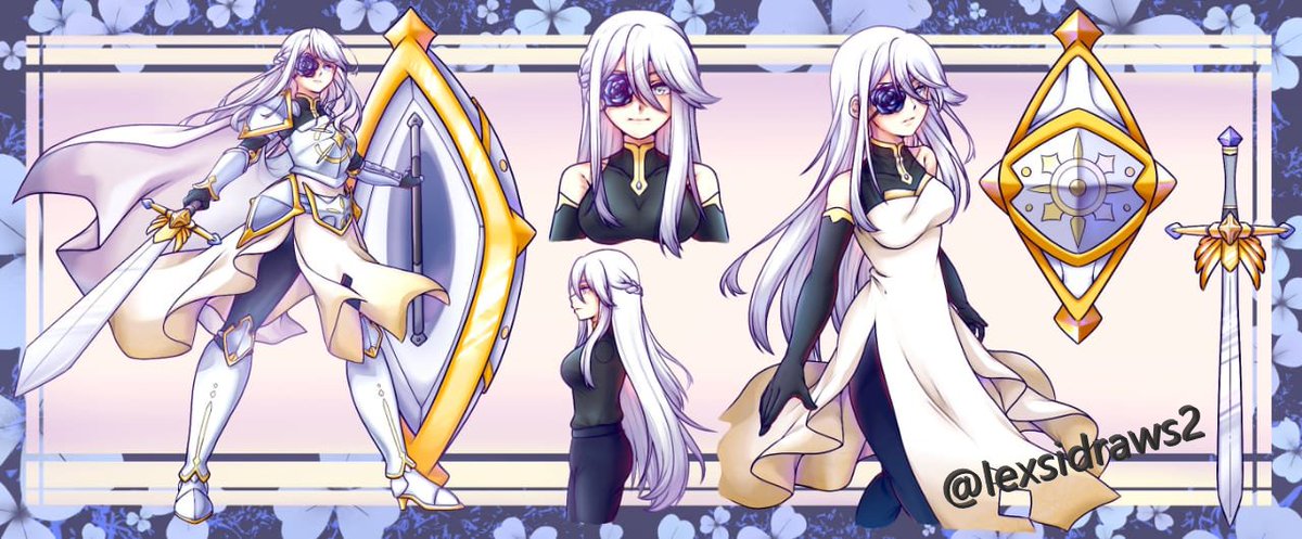 LexsiDrawss2's tweet image. Ref sheet of a Armor girl Drawn by me  for my beloved client @/NILTempes