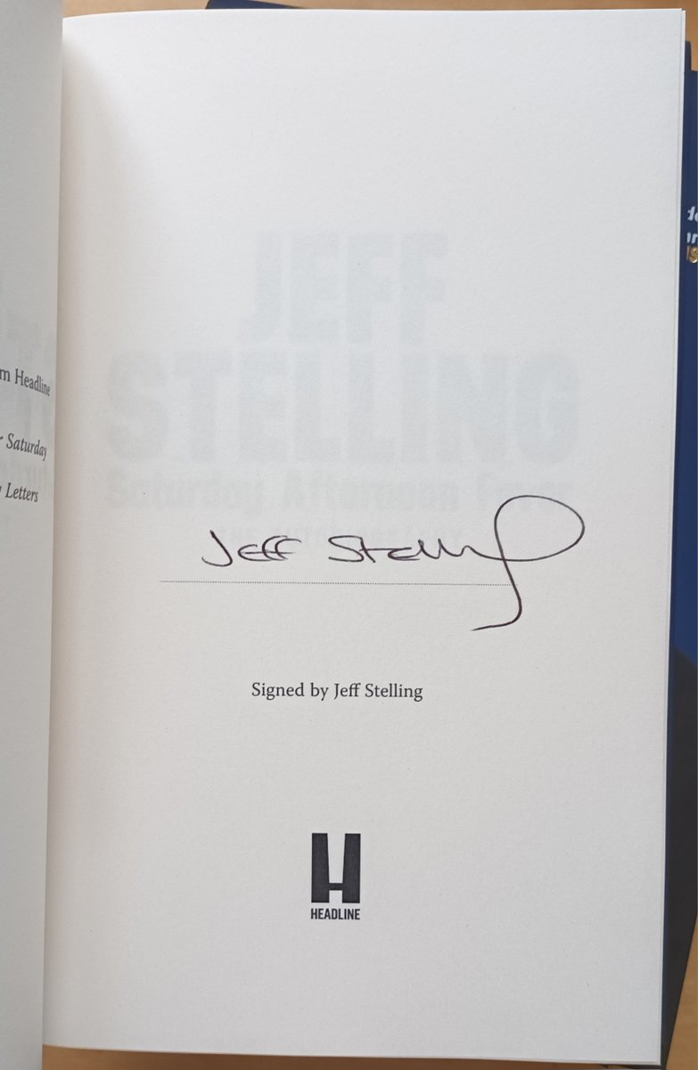 THIS ARRIVED TODAY!

SIGNED copies of "Saturday Afternoon Fever" by the incredible Jeff Stelling  <a href="/JeffStelling/">Jeff Stelling</a>.

Unbelievable!

It's published next week but we've got some copies early doors.

You can order it HERE

biggreenbookshop.com/signed-copies/…