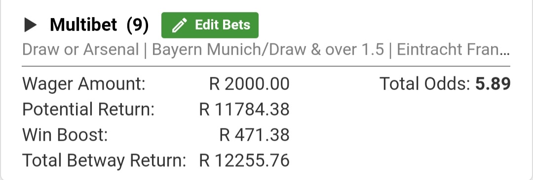 Th3_BetMan's tweet photo. 6 odds ✅

I'm all in on this one 🤞

Booking Code X8298AC4A

Pray for me 🙏 https://t.co/QO0whZYVSQ