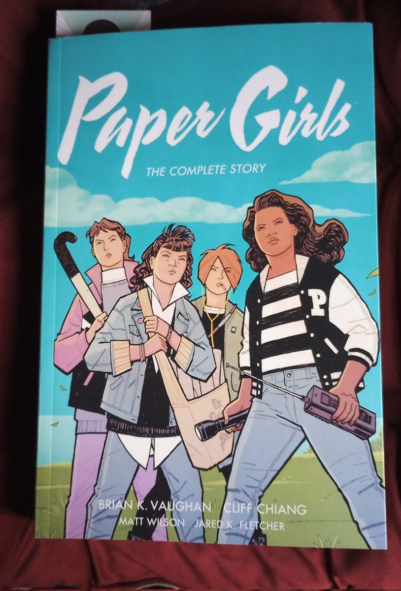 ecto_stantz's tweet photo. It's November 1st. Paper Girls arrived in the mail today. Enjoyed the show. Reading for the first time. So far pretty good stuff. https://t.co/TgQx7OgGQc