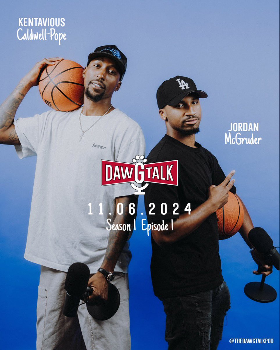 The Dawg Talk Podcast (@thedawgtalkpod) on Twitter photo Welcome to Dawg Talk🎙️See you every Wednesday with the dawgs and some very special guests😎
🎧Available on all podcast streaming platforms and YouTube!
Hosted by <a href="/CaldwellPope/">Kentavious C.P</a> & <a href="/McGruder_25/">Jordan McGruder</a> Welcome to Dawg Talk🎙️See you every Wednesday with the dawgs and some very special guests😎
🎧Available on all podcast streaming platforms and YouTube!
Hosted by <a href="/CaldwellPope/">Kentavious C.P</a> & <a href="/McGruder_25/">Jordan McGruder</a>