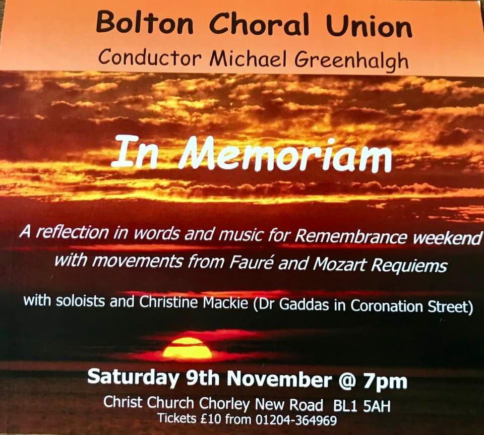 GillianBuxton2's tweet photo. Remembrance Day reflection @BoltonMusicCent @boltoncouncil @boltontory @BoltonParish @BoltonSch @CanonSlade https://t.co/F7kBTeOcpS