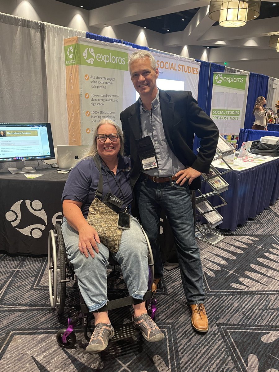 exploros's tweet image. We got to see one of our very first Exploros Educator Spotlights, Sarah Mahoney @TxSocialStudies Conference! #texasteachers #TXCSS2024