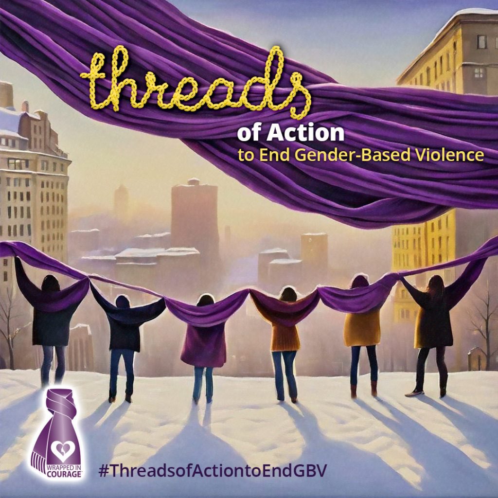 Mrs_A_Isaac's tweet photo. November is Women Abuse Prevention Month. I am joining the #ThreadofAction campaign by wearing a purple scarf for 16 days of activism to end gender based violence. No one should live in fear! #HumanRights #CatholicTeachers 💜Check Out: https://t.co/IgysXPqUw0 https://t.co/CrzTeMPq3q