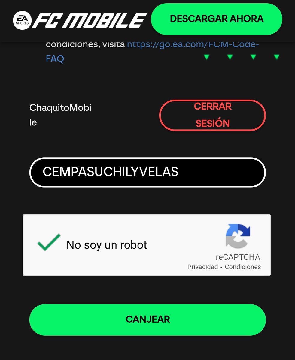 Chaquito_Mobile's tweet photo. Vayan a canjear el codigo

https://t.co/fLGfpGiKYc

Código: CEMPASUCHILYVELAS https://t.co/3apt5MfKZn