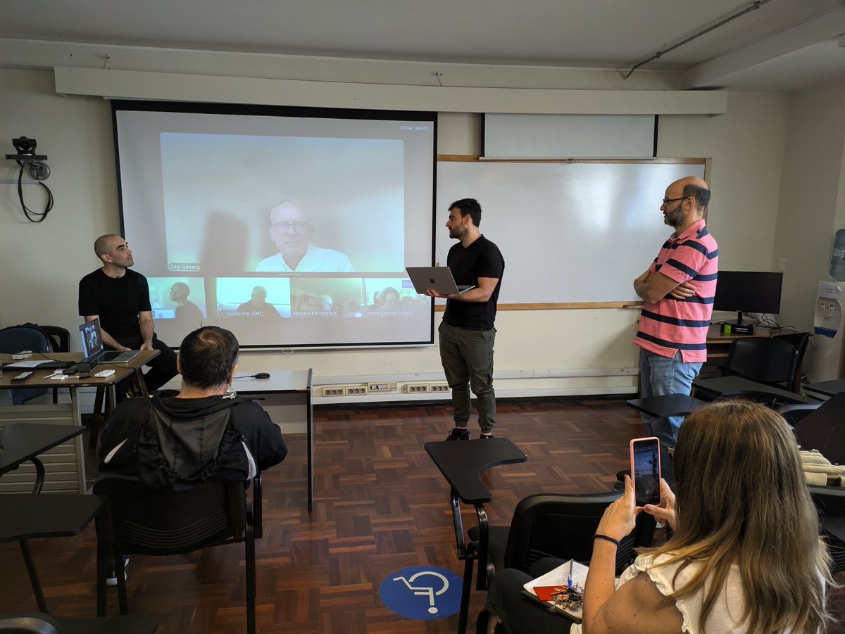 Yesterday, Sebastián Pizard, <a href="/sebapizard/">sebastián pizard</a>, successfully defended her dissertation. Congratulations to the new doctor!! #phd #SoftwareEngineering 

En el día de ayer Sebastián Pizard,<a href="/sebapizard/">sebastián pizard</a>, defendió exitosamente su tesis de doctorado. Felicitaciones al nuevo doctor!!