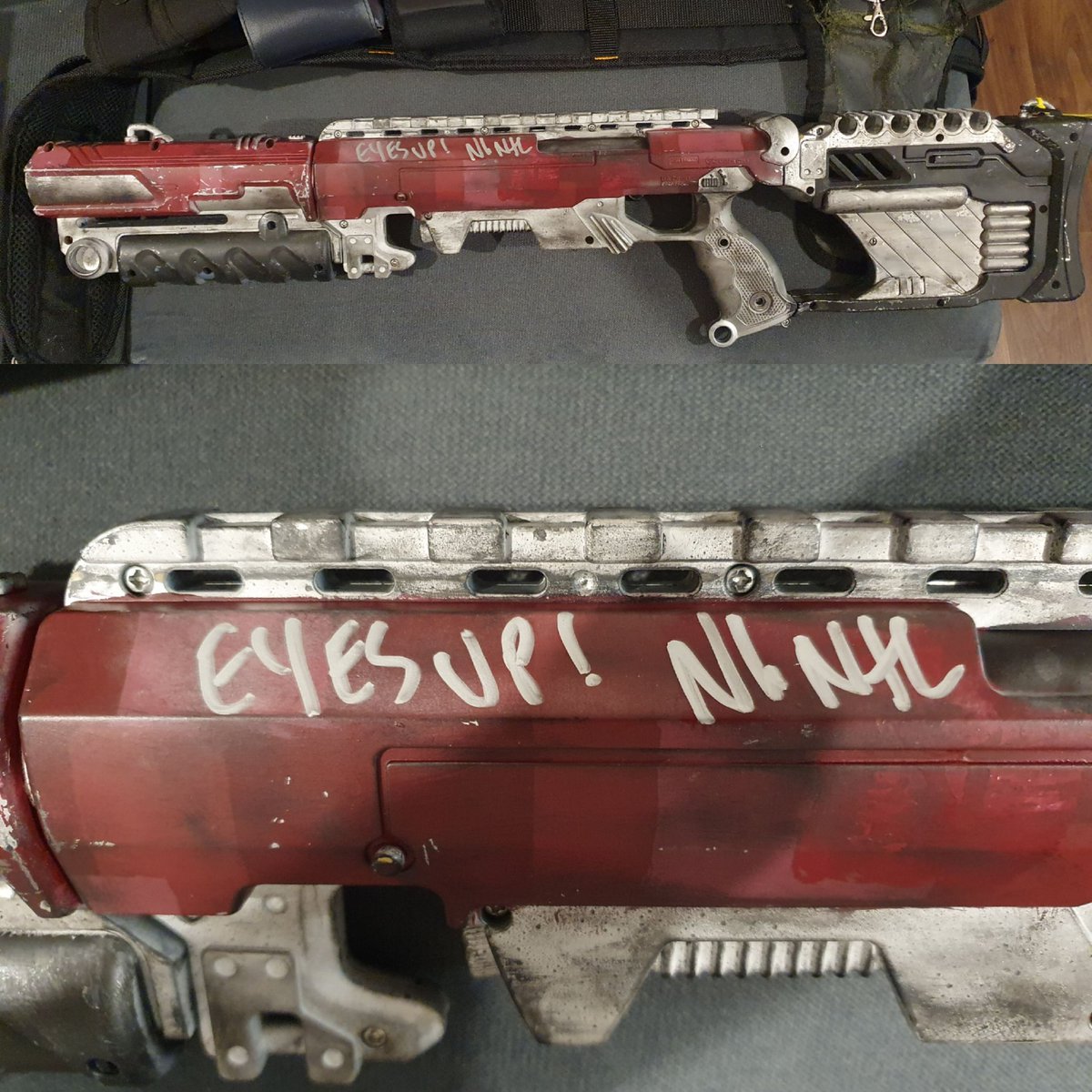 Hard to think almost a week ago I met <a href="/nolan_north/">Nolan North</a> at <a href="/EGX/">EGX</a> x <a href="/MCMComicCon/">MCM Comic Con</a> in my Hunter Cosplay!

Was well worth getting this photo &amp; him then unexpectedly sign my Shotgun! (now retired)

T'was a pleasure talking to you and as I said at the booth, 'Thank you, for being my Ghost.'