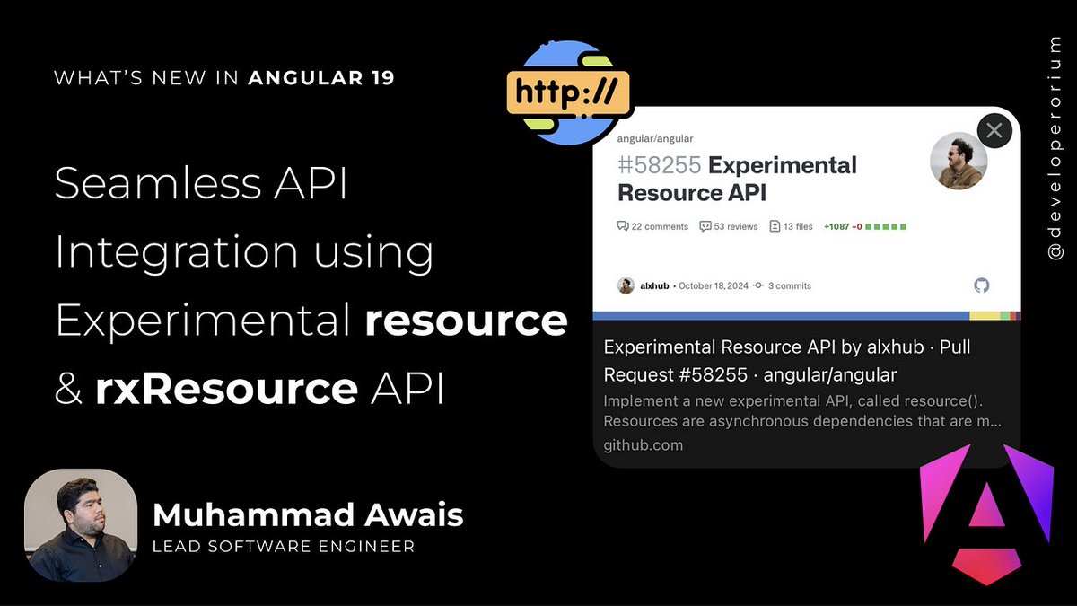 developerorium's tweet image. Angular v19: Seamless API Integration using Experimental resource & rxResource API ♥️
medium.com/@awaisshaikh94…
#angular #reactivity #apiCalls #fetch #ngUpdate #angular19