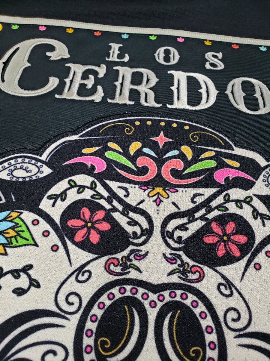 <a href="/goicehogs/">Rockford IceHogs</a> Day of the Dead jerseys. They look amazing! Go see them live tomorrow night!