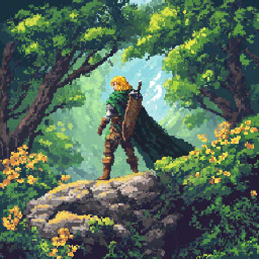 DeSoPixelRobot's tweet photo. Prince Warrior in the Woods
by (@)PixelRobot https://t.co/pHsd4FfiYU