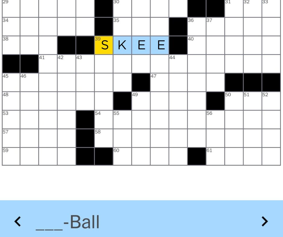 Are you fan of the New York Times Crossword Puzzle? Did you happen to play today? We think we recognize something at 39-Across… cough cough… I wonder what it could be! 📰🔎🟤🟤🟤🎉🎉