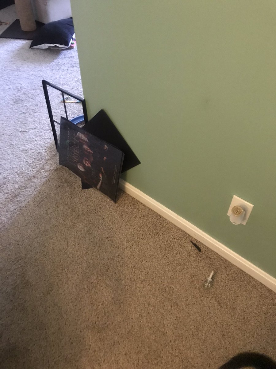 qr_codde's tweet photo. I’m not one to jump to ghosts as a first explanation, this could easily be the shoddy quality of command strips. But there have been other things in my apt I can’t explain. I hung up a bunch of posters yesterday and only one fell last night. @ObjectsPod …guys? https://t.co/ao5yxjrGbf
