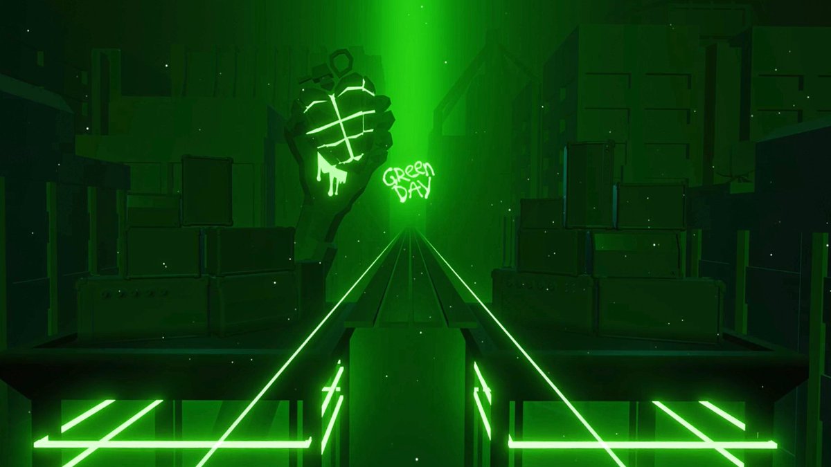 NERO_D1AVOLO's tweet image. Another screenshot I captured with Zen Mode's assistance, which I'd like to share with you again. This time are Rocket's, Green Day's, and Green Day Grenade's.

@BeatSaber #PS2VR #RocketLeague #GreenDay #GreenDayGernade #screenshots