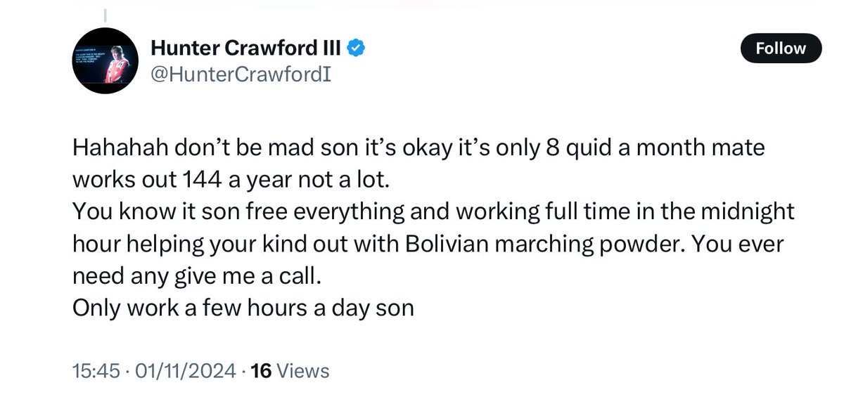 WalterNewtoo's tweet photo. @HunterCrawfordI @pmillar_t @Rab88Robert @Maedasteel @From1888 @james_hainie @Paidallthebills @Stoned__Mason @EarlsCourtKid @theSBTbhoy Shoosht, you obviously got kicked out of school before you got to the 8 times table.
#NotALot https://t.co/JvSFwSLPtZ