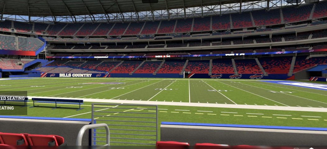 New Bills stadium update:
100 section, front rows:

$6K for PSL
Seasons about $2K-$2.4K, per reports.

#BillsMafia | #GoBills