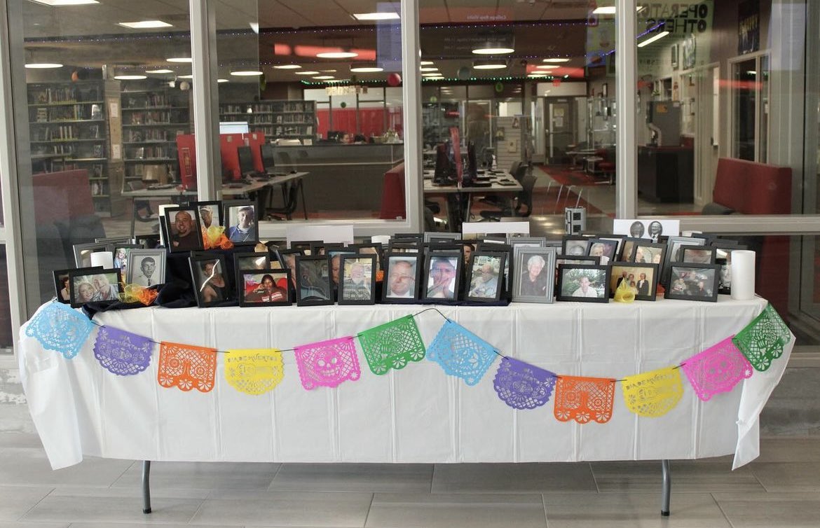 Mount_Michael's tweet image. Today, Mount Michael students, faculty, and staff gathered for a special All Saints’ Day Mass, honoring the lives of our community members who have passed. Together, we created a meaningful Ofrenda, filled with photos and memories, as a tribute to their lasting legacy.