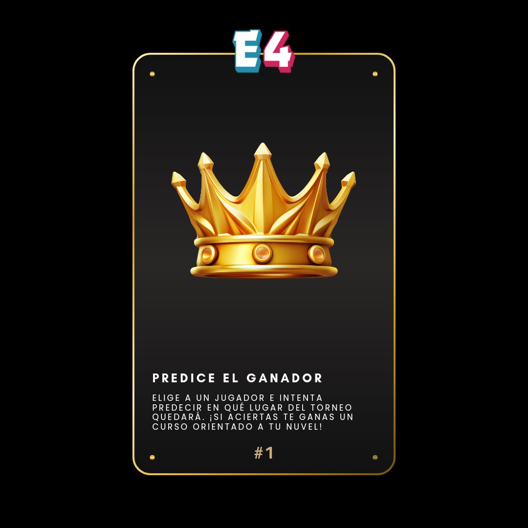 E4Estudios's tweet photo. ¡Primera Dinámica para el PURA SANGRE 24!

Predice el ganador aquí: https://t.co/c7nz99jzpD https://t.co/CvZNSKWhJx