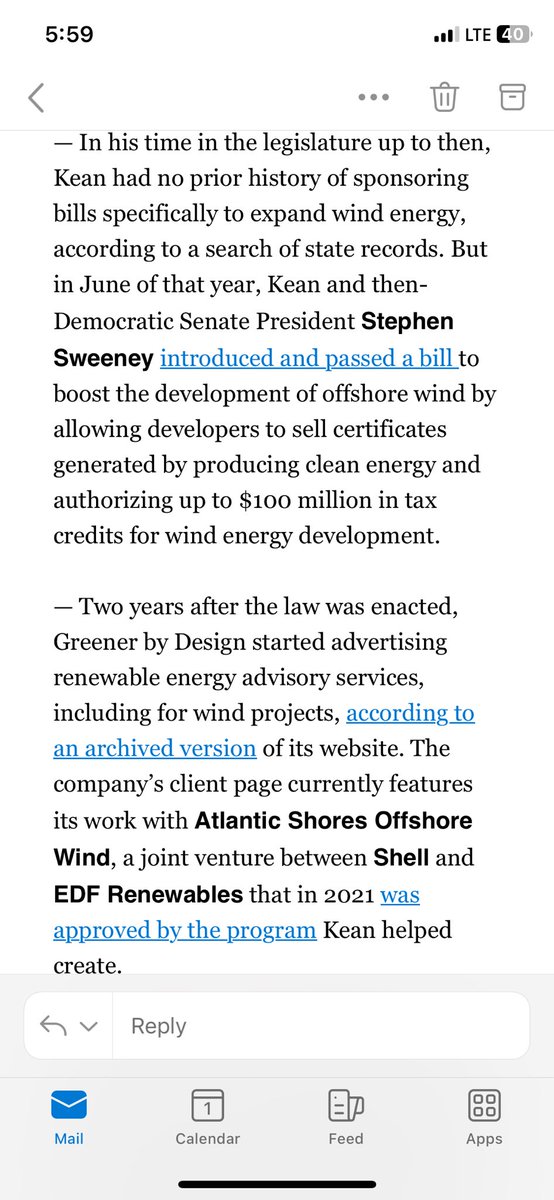 dlippman's tweet photo. NEW: Rep. Tom Kean Jr. (R-N.J.) once invested in a business venture advising clean energy clients and subsequently introduced a bill that authorized a massive increase in state support for clean energy that benefited that firm. https://t.co/cIRRtOv4me https://t.co/wt4PcbEzg2