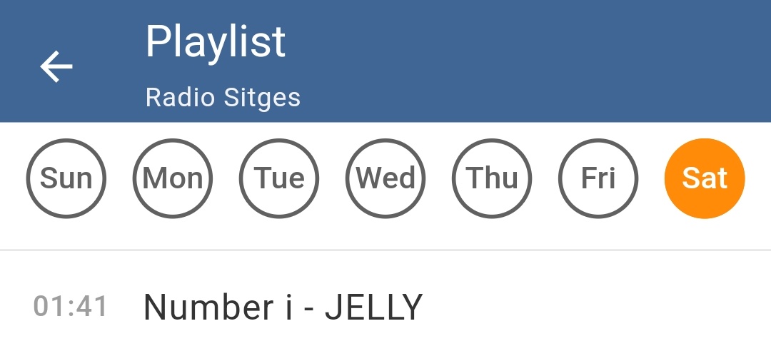 ysr_kp_ha's tweet photo. Hora,@RadioSitges 📻
Gracias por tener a Number_i's JELLY en el aire.
¡Estamos muy contentos de tener la música de Number_i en el aire todos los días!
Gracias desde Japón.
@number_i_staff
#RadioSitGes #Number_i https://t.co/BI0bGAdUAZ
