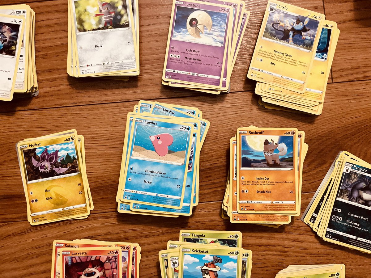 Starting the weekend sorting through donated Pokémon cards. I want to make a centre for my kinder class. We’re working on the alphabet—We still need cards that start with Q, U and X. So close to 5 complete sets. Do these cards even exist??? #ELP #kindergarten <a href="/Pokemon/">Pokémon</a> <a href="/PatFlynn/">Pat Flynn</a>