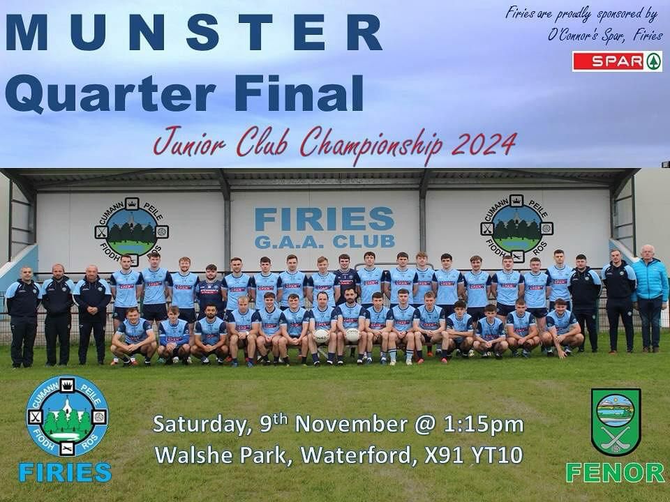 FiriesGAA's tweet photo. Supporters  🚌 to Walsh park  €20 (adult) and €15 (Under 16) can be  purchased on Sunday, 3rd and Monday, 4th November from 7pm to 8pm in the Hall in Pairc Eamonn.  Note that U16s must be accompanied by an adult. Demand is high so please come early to get your seat 🩵🤍🩵🤍 https://t.co/UX5sGyhAH4