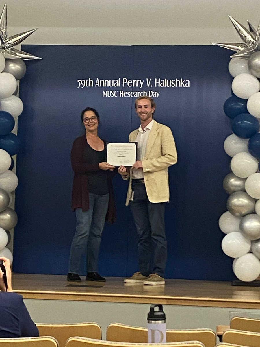 I would say today was a fairly successful day. Lab came away with 4 different awards at MUSC’s Research Day. Great job everyone! <a href="/LCVResearch/">Lowcountry Center for Veterans Research</a> <a href="/ResearchMUSC/">MUSC Research</a> <a href="/musc_cgs/">MUSC Grad Studies</a>