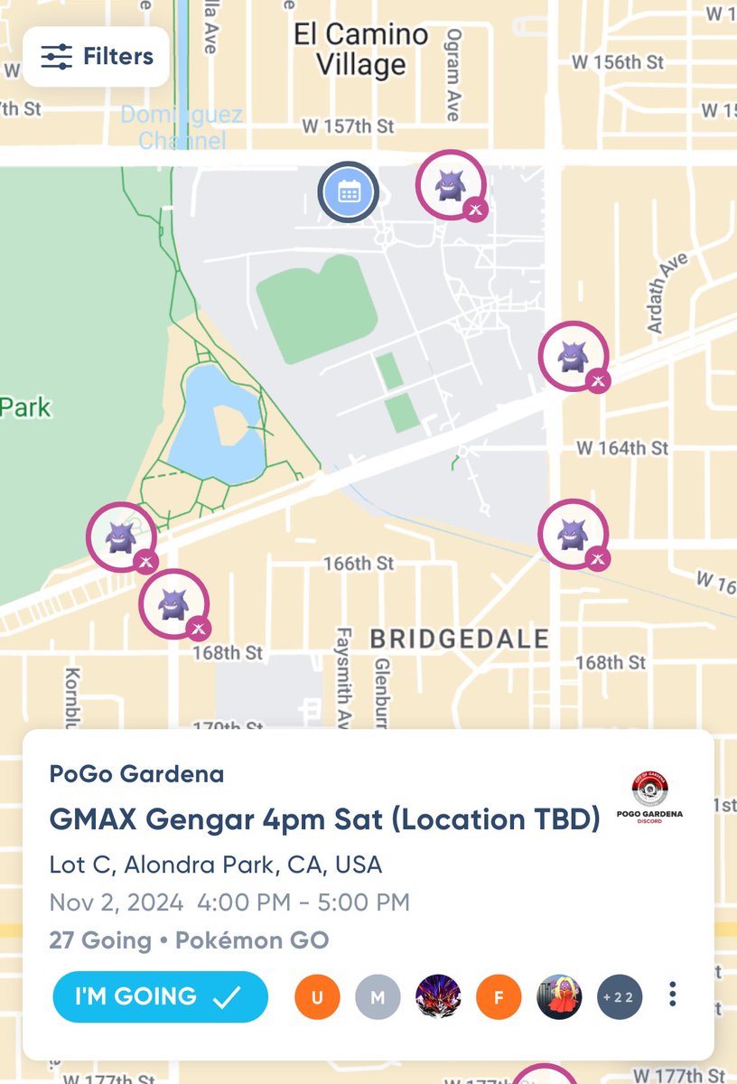 Nicholas Oyzon (@trnrtips) on Twitter photo 🚨LA People!🚨
Let’s meet up for Gmax Gengar tomorrow! <a href="/AwesomeAdamTV/">AwesomeAdam</a> and I are joining PoGo Gardena at 4:00 PM!
Location will be around El Camino College. Meeting spot TBD based on Gengar Max Spot locations.
RSVP on Campfire to stay updated: cmpf.re/W7v5mc 🚨LA People!🚨
Let’s meet up for Gmax Gengar tomorrow! <a href="/AwesomeAdamTV/">AwesomeAdam</a> and I are joining PoGo Gardena at 4:00 PM!
Location will be around El Camino College. Meeting spot TBD based on Gengar Max Spot locations.
RSVP on Campfire to stay updated: cmpf.re/W7v5mc