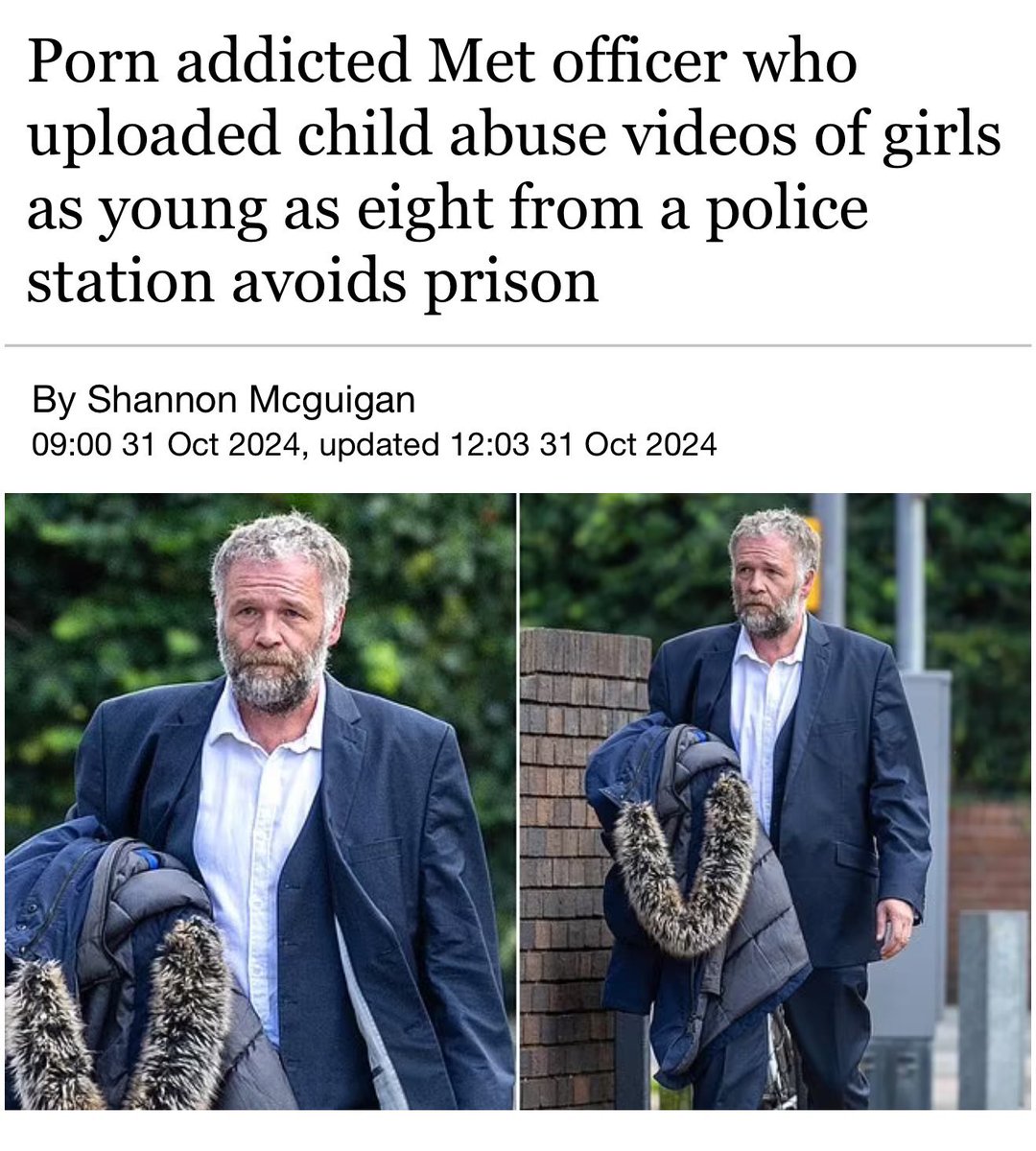 widget79's tweet image. This is disgusting. But I’m no longer shocked. I know how crowded prisons currently are. But we are happy to send people to prison who reacted wrongly to an awful situation. But this man. This man is what prisons are made for and he walks