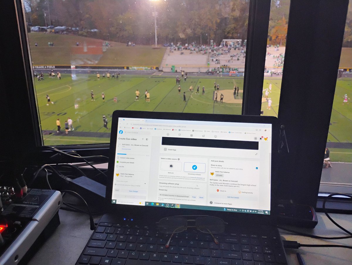 Ready for the Bell game. Kickoff at 7 pm. <a href="/RadioFreeCabarr/">Radio Free Cabarrus</a> <a href="/485SportsReport/">485 Sports Report</a> #highschoolfootball