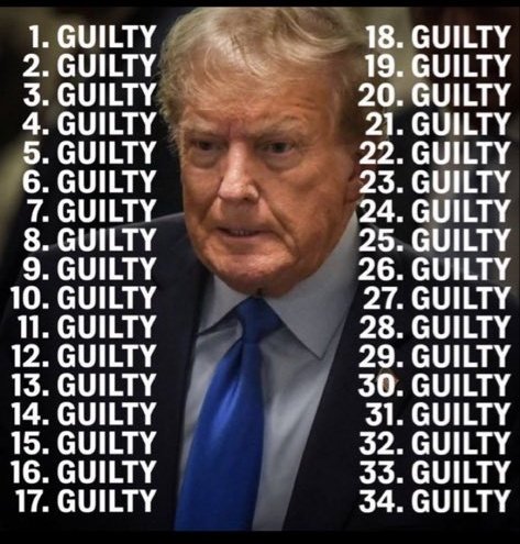 ProseccoLiquido's tweet photo. Trump is 100% guilty https://t.co/PH8Oyn1Muw