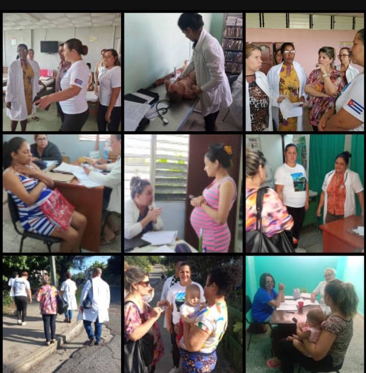 🩺Equipo de trabajo del <a href="/MINSAPCuba/">Ministerio de Salud Pública de Cuba</a>  junto a la  <a href="/DPSCfgos/">Dirección General Salud Cienfuegos</a> en el municipio de Cienfuegos evalúan acciones del Programa de Atención Materno Infantil y realizan: 
📍Intervenciones sanitarias.
📍 Pesquisas activas. 
📍Actividades de promoción de salud y prevención de enfermedades.