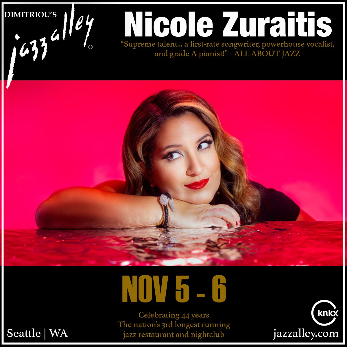 Psssttt, she's finally debuting our room and we can't wait! Get your tickets today! jazzalley.com or 206.441.9729 #grammywinner #debut #jazzvocalist #jazzpianist #jazzalley #nicolezuraitis #seattlenights #seattlelivemusic <a href="/knkxfm/">KNKX Public Radio</a>  <a href="/nicoleZmusic/">Nicole Zuraitis</a>
