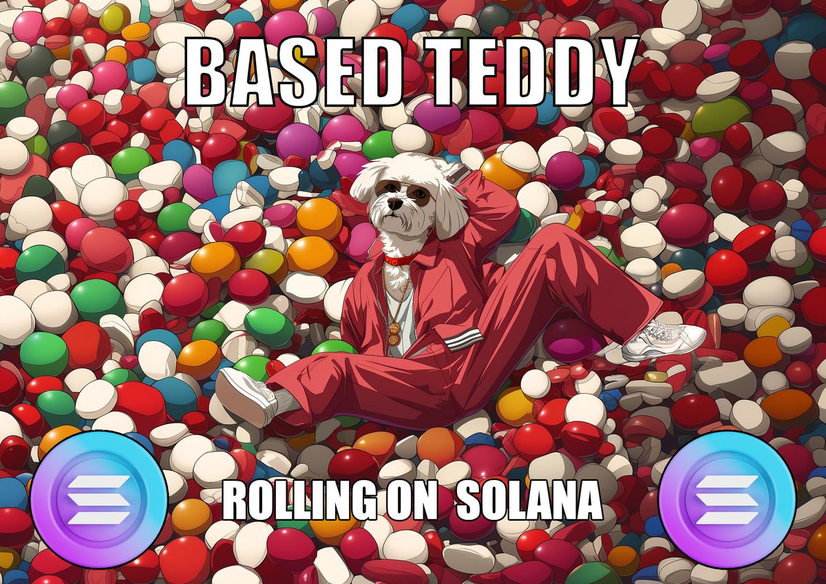 RealBasedTeddy's tweet photo. 🍬 #BasedTeddy’s feeling pretty sweet, rolling in treats and almost ready to share the sweetness on $SOL.
Draw me like one of your French girls… Let’s come together and make some magic soon. 💋💖
#Solana #SolanaTokens #memecoin https://t.co/lMBaJ9DnG3