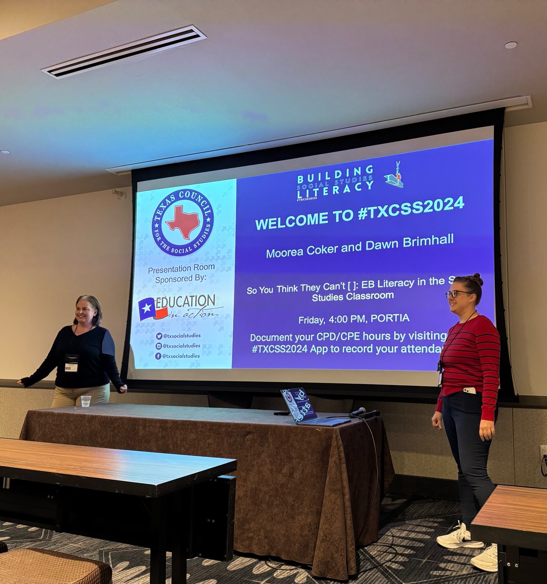 Just finished my first presentation at the Texas Social Studies Conference with Moorea Coker #TXCSS2024 <a href="/polypel88/">Moorea Coker</a> <a href="/DavisHS_AISD/">General Benjamin O. Davis, Jr. Senior High School</a>