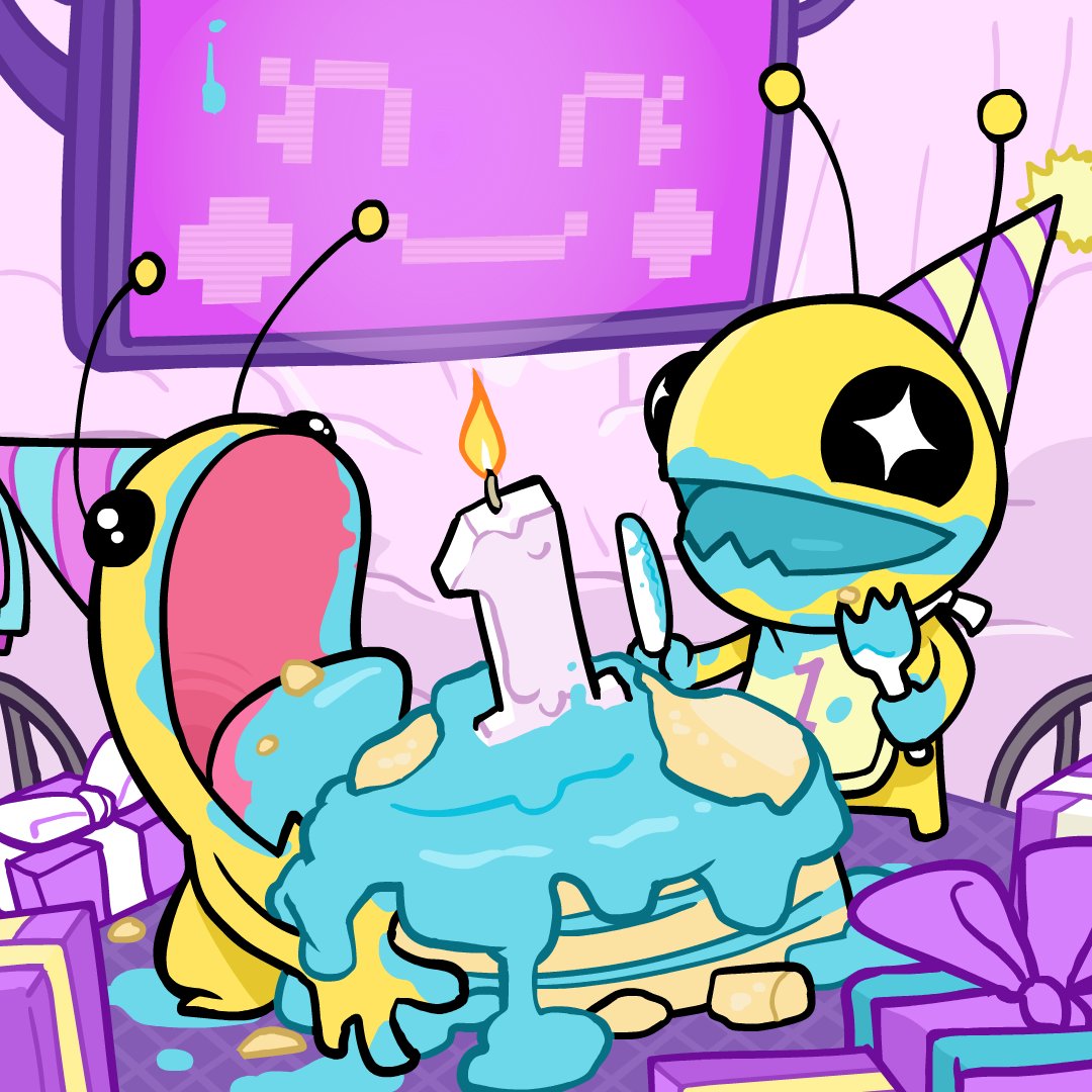 Happy first birthday to Alien Hominid Invasion! 👽🎂