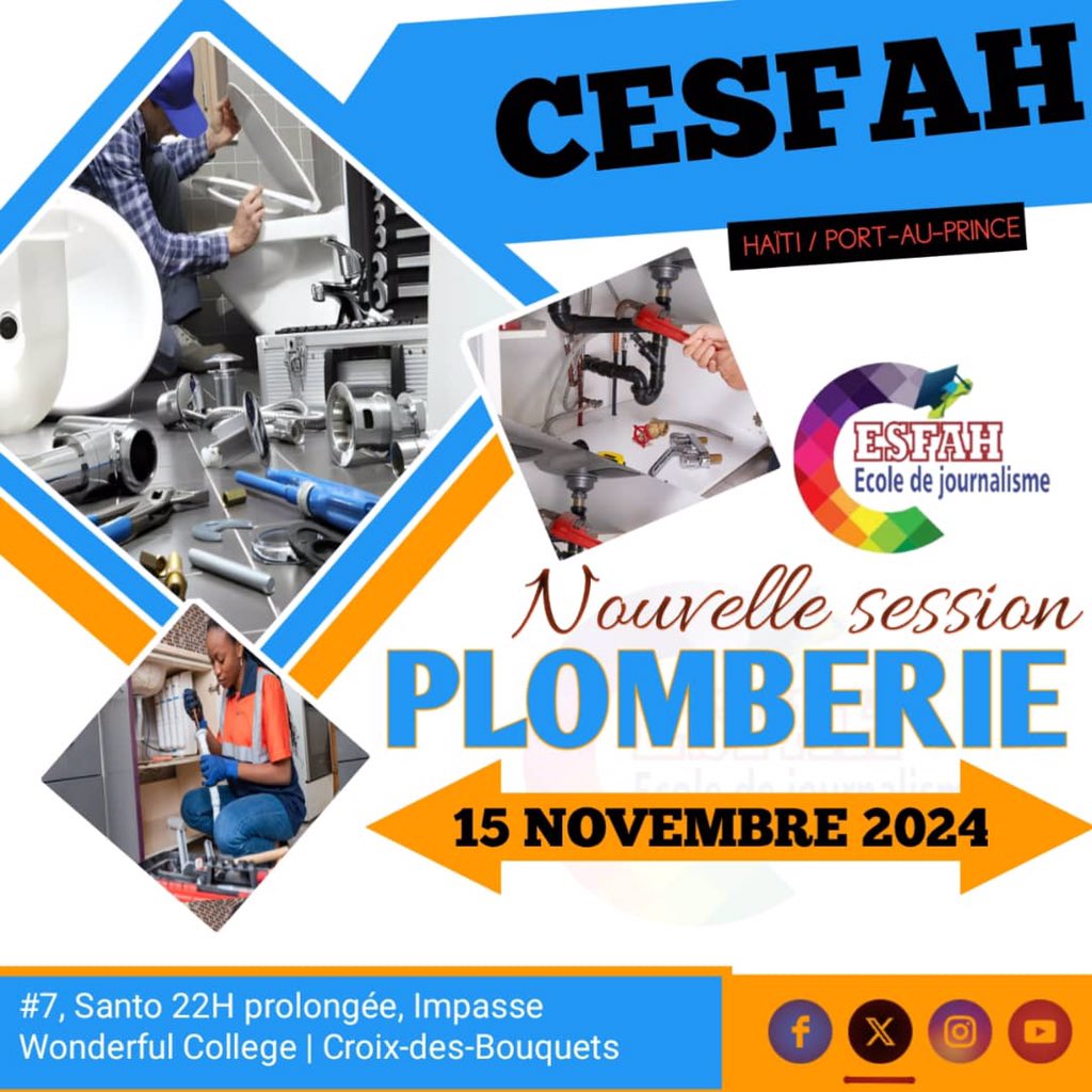 CesfahJournalis's tweet photo. Nouvelle session: 15 Novembre 2024 | Demi-bourse disponible | Horaire disponible: Semaine &amp; Week-end. https://t.co/0n2dLC4dv6